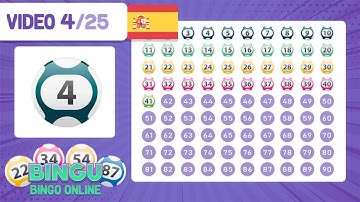 JUEGO BINGO CASERO ONLINE | JUEGA GRATIS EN TU CASA A BINGO 90 | VIDEO 4/25