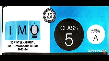 CLASS 5 IMO PREVIOUS YEAR PAPERS/SOF IMO @OForOlympiad #olympiad #2025-26