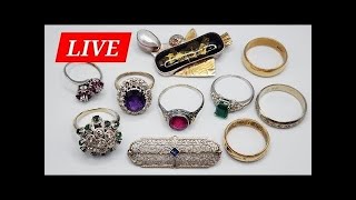 ESTATE JEWELRY SORT - Jason Adams LIVE - PAWN SHOP HAUL Unboxing
