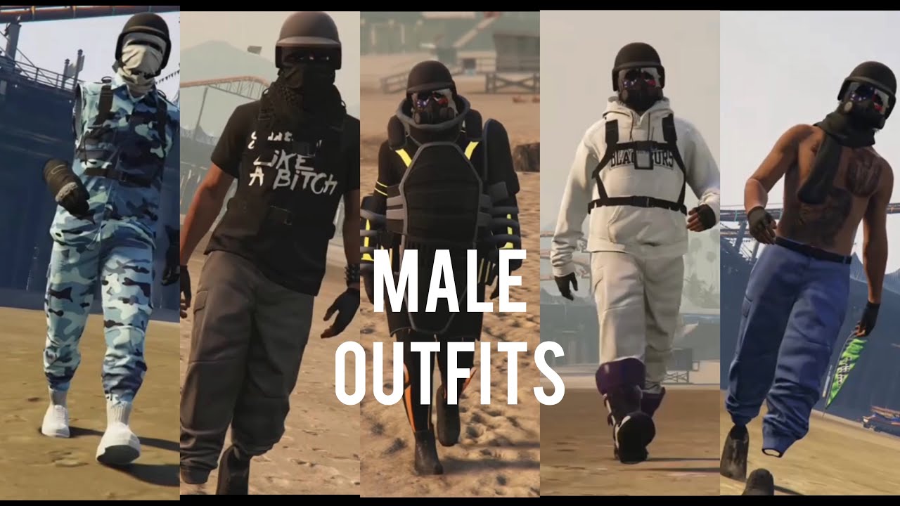 Gta 5 | Dope Male Outfits (Tryhard / Freemode / Beach) - YouTube