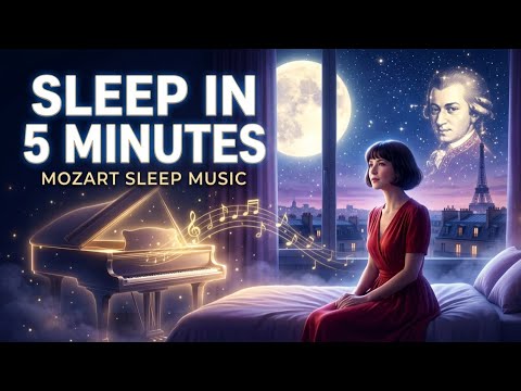 🌙 Fall Asleep in Minutes – Mozart Deep Sleep Piano | Relaxing Music for ...