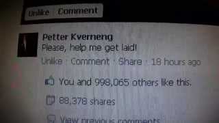 Petter & Cathrine 1 million likes on FACEBOOK in 18 hours!