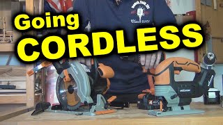 Going Cordless - Circular saw,  jig saw, and combi-drill