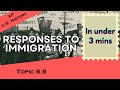 Responses to Gilded Age Immigration in Under 3 mins (APUSH Unit 6 Topic 9) 6.9