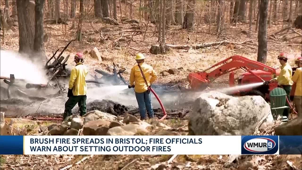 Brush and forest fires break out in Bristol, Effingham - YouTube
