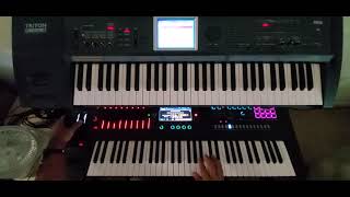 Sade - The Sweetest Taboo Intro Build-Up On Roland Fantom & Korg Triton Extreme