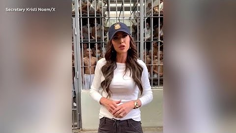 Homeland Security Secretary Kristi Noem issues warning to immigrants in chilling prison video