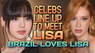Celebrities Line Up to Meet Lisa | Bulgari Event Lisa Fancam | All Celeb Interactions