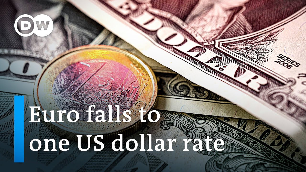 What does it mean that the euro has fallen below parity with the dollar?