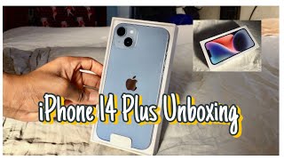 iPhone 14 Plus Unboxing (Blue) aesthetic