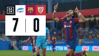 Fc Barcelona Vs Athletic Club 7-0 Resumen Y Goles Highlights Liga F