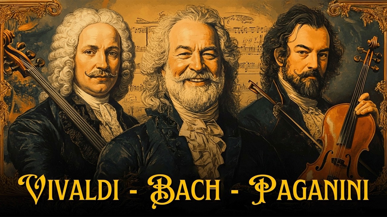 Вивальди, Бах, Паганини: три мастера, один инструмент ✨ Самая культовая скрипичная музыка всех време