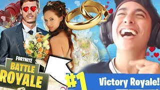 GUILLAUMELENOOB 10ANS, DRAGUE ET DEMANDE UNE FILLE EN MARIAGE SUR FORTNITE, ELLE ACCEPTE ?! EPIC