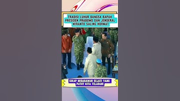 Momen Presiden Prabowo & Mantan Panglima TNI Wiranto Saling Hormat #shorts #viralvideo