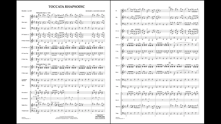 Toccata Rhapsodic by Richard L. Saucedo