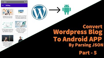 Convert WordPress Blog to Android App Using JSON API | Part 5 | Display Posts in RecyclerView