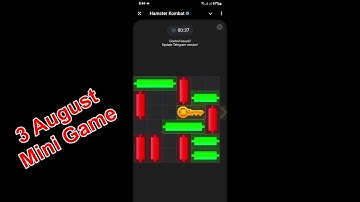 3 August Mini Game Puzzle Hamster Kombat (100% Puzzle Solved)