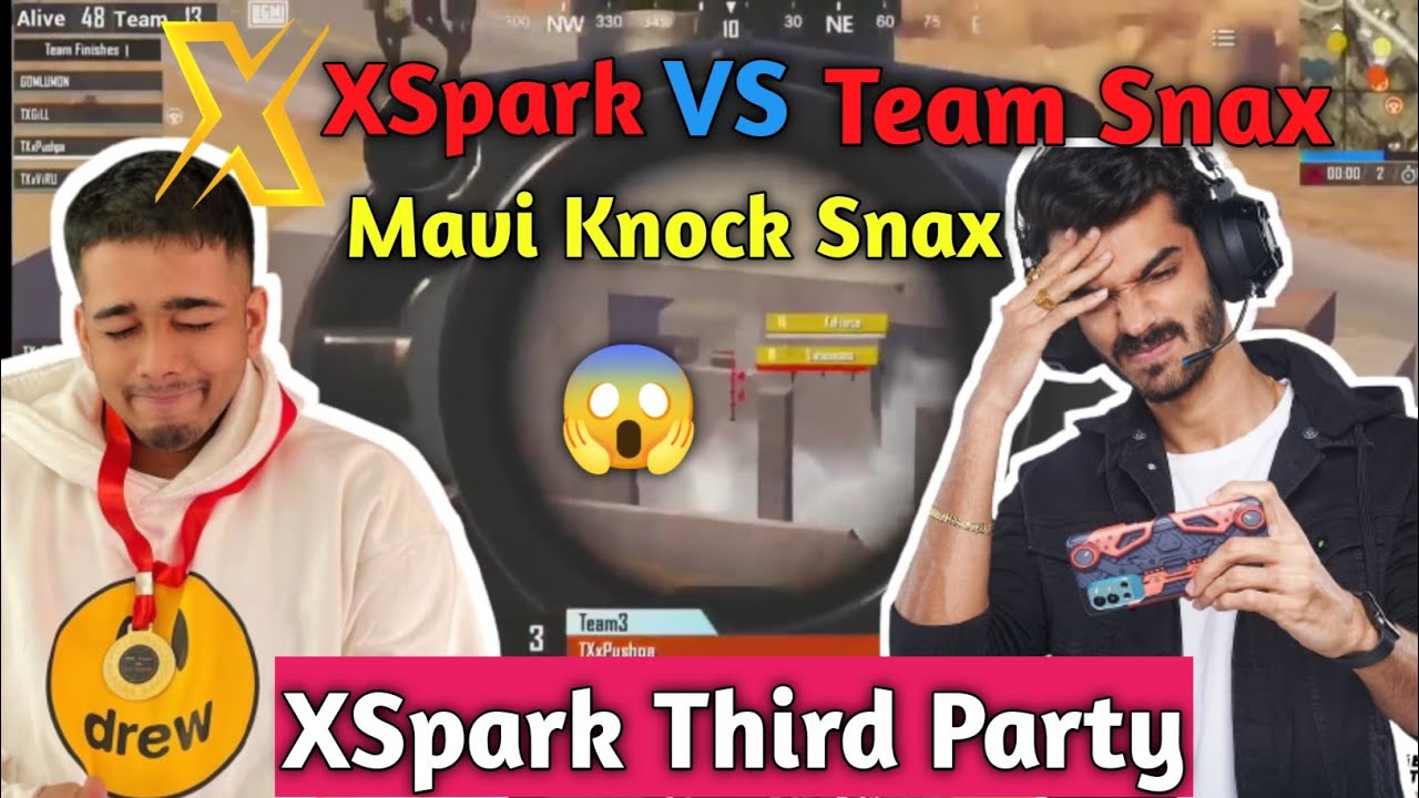 🔥XSaprk VS Team Snax VS VLT 😱😨 Xspark Third party😲in thug invitational🇮🇳 