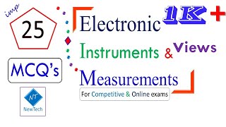 Best Top  25 electronics measurements mcqs  in all competitive exams | Electrical measurement mcqs|