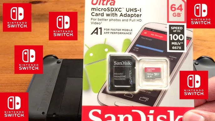 Carte microsd 1 to sur nintendo switch oled 