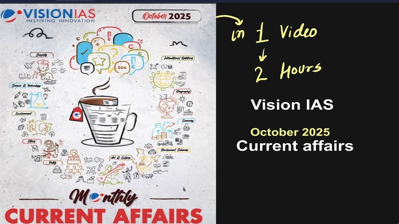 Vision IAS October 2025 monthly magazine polity Current affairs in ...