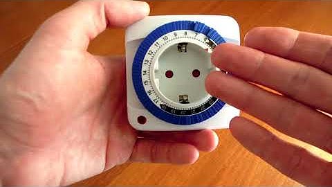 Розетка с таймером механическая - обзор и настройка GMT01A-GR