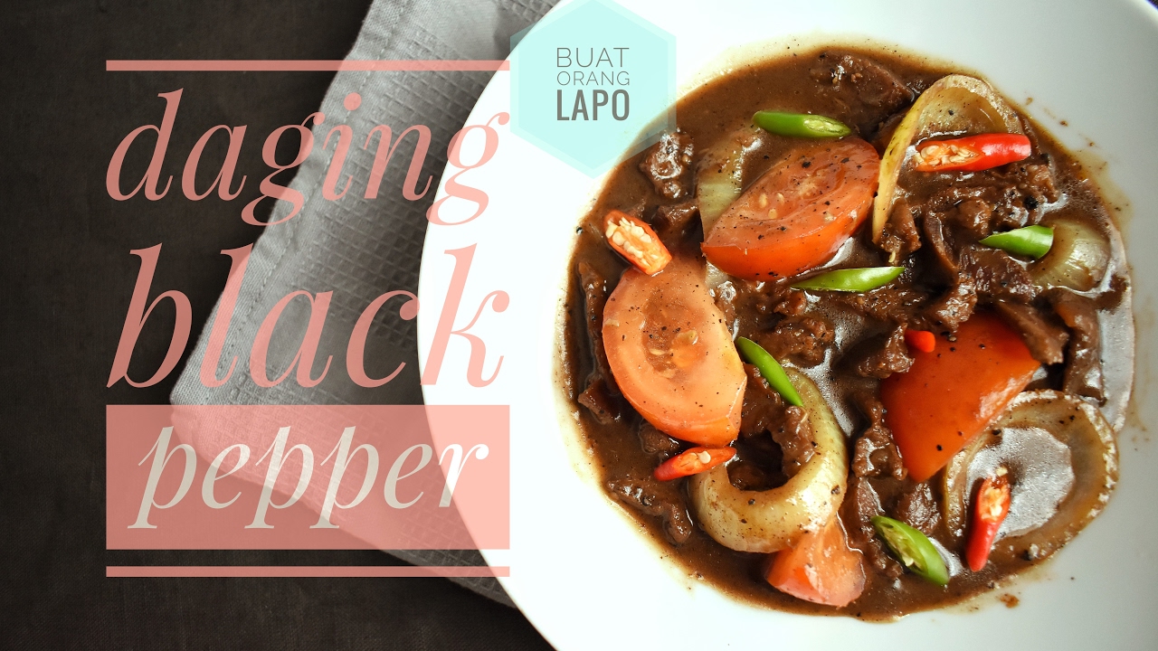 Resepi Daging Burger Black Pepper - Surasmi A