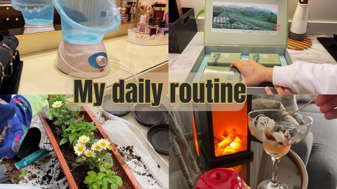 يوم في حياتي 🍃مشتريات ، روتين بشرتي،تجديد زرع البيت 🪴