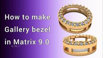 How to make gallery bezel in Matrix 9.0 #tutorial #matrix #jewellery