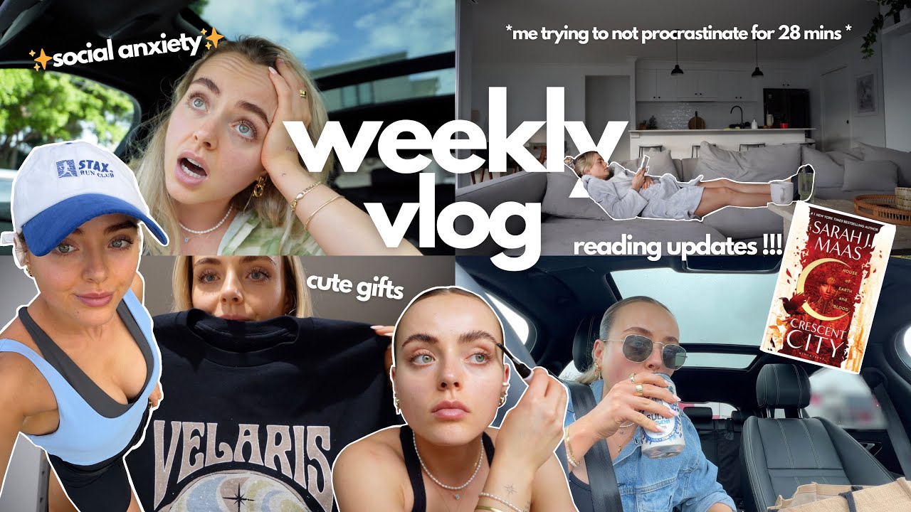 a week in my life *trying to not procrastinate* social anxiety | reading updates | conagh kathleen