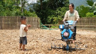 A poor mother raising a young child – Building a farm on barren land.