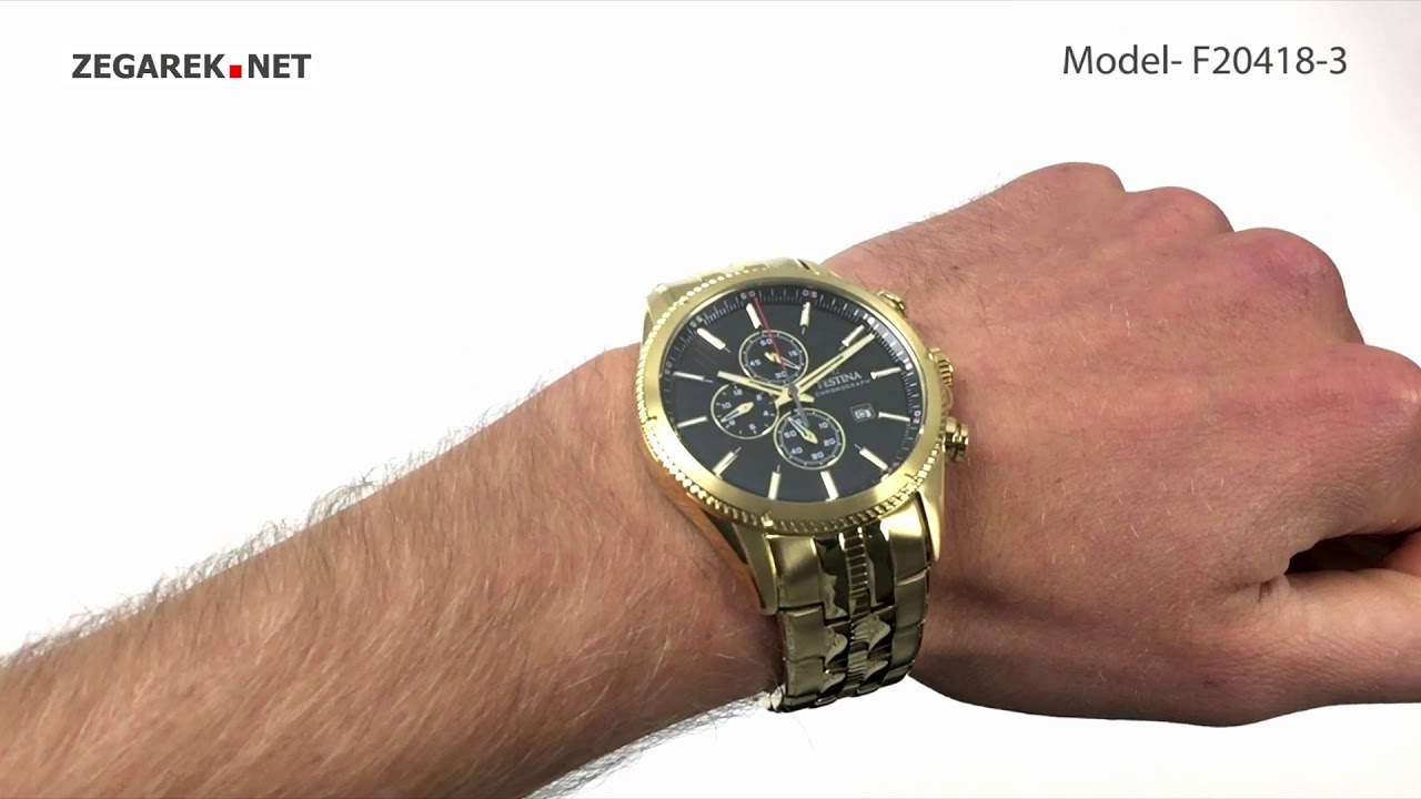 Festina Chronograf F20418-3 - Zegarek.net - YouTube
