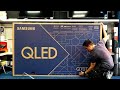 85" Samsung Q70T Unboxing, Setup and 4K Demo Videos, 4K HDR QLED TV 2020