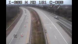 I-695 N Of MD 151 Traffic Camera 2025 3 28 PM - 4 35 PM Cloudy