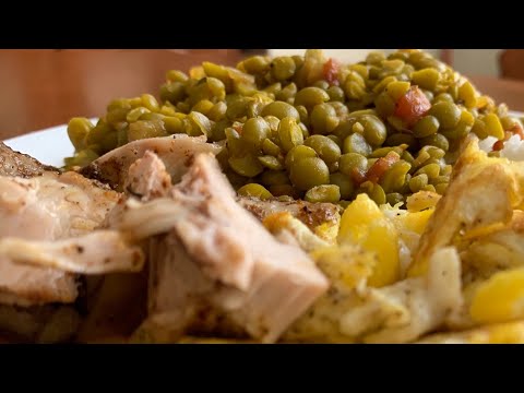 DAL CURRY WITH GREEN SPLIT PEAS| 3-MINUTE BUDGET TUTORIAL| Version 1