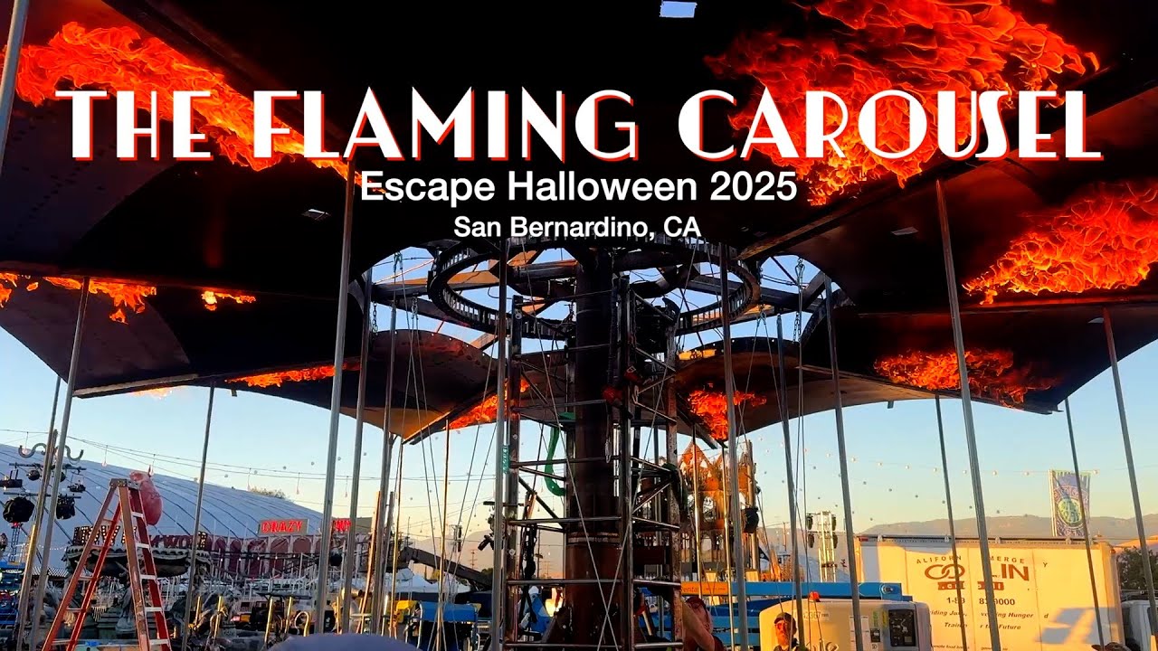 The Flaming Carousel: The Build Hustle at Escape Halloween (2025)