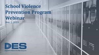 School Violence Prevention Program Webinar: May 2, 2019