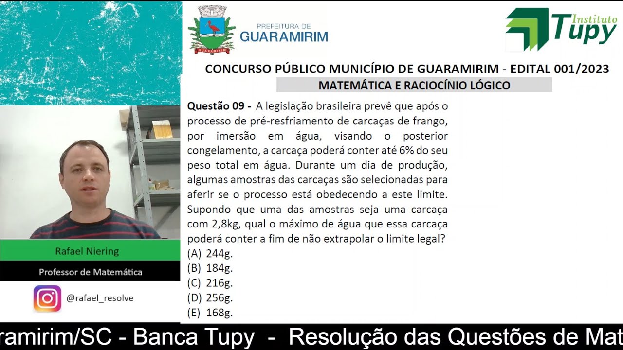 Concurso Guaramirim/SC 2023 - Banca Instituto Tupy