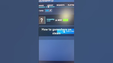 How to gameshare on steam