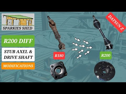 DATSUN Z. R200 DIFFERENTIAL - DRIVE SHAFT AND STUB AXEL