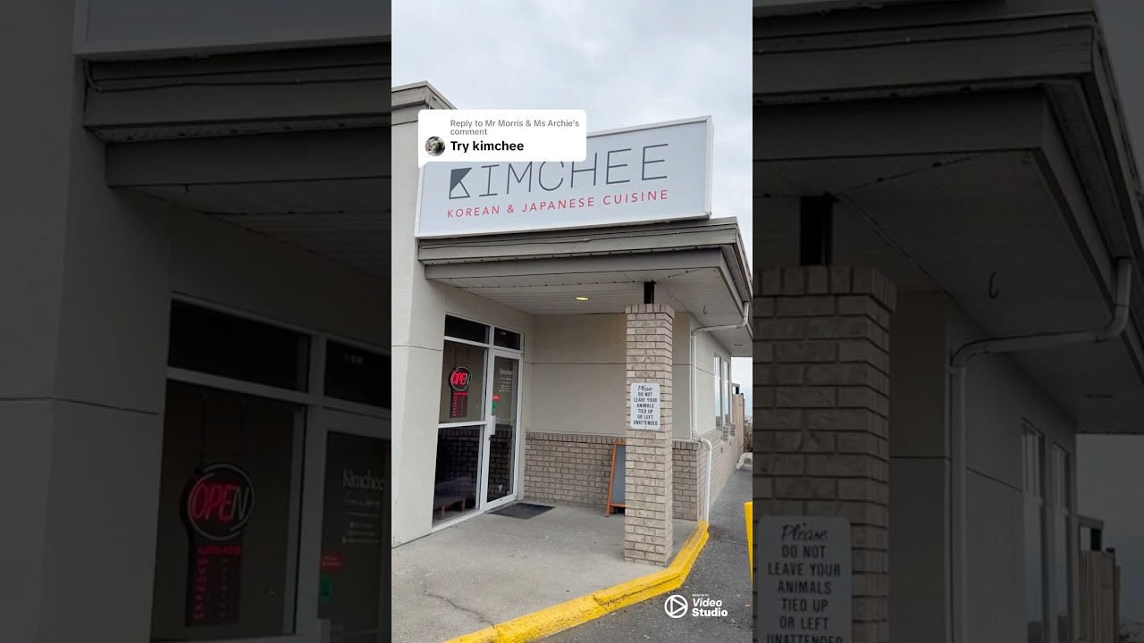 Lunch at Kimchee Restaurant in Kamloops BC Canada 