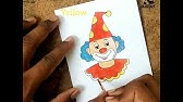 How To Draw Cartoon Clown Face For Children Easy Joker Drawing For Kids Youtube