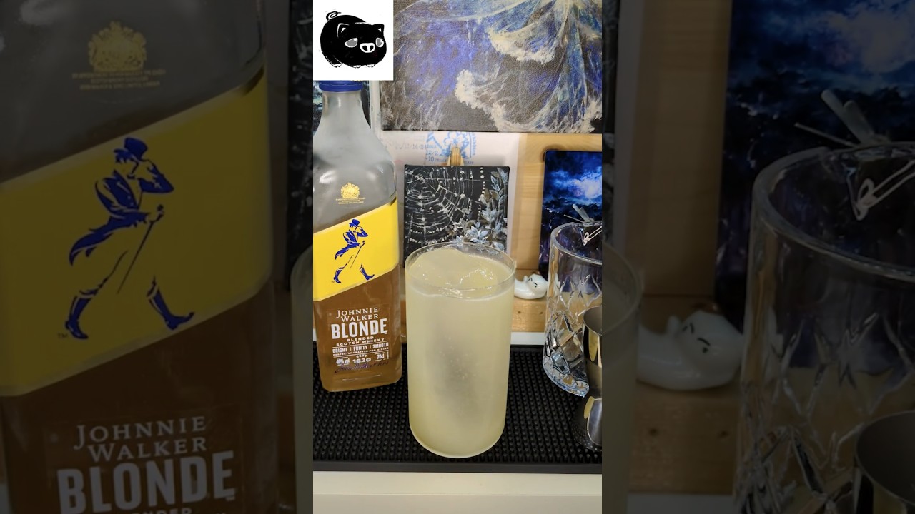 ジョニーウォーカー・ブロンド・レモネード・ハイボール #家飲み 
