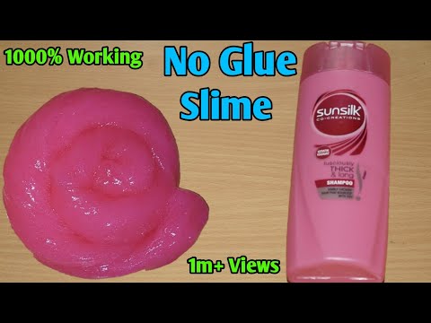 How To Make Slime Without Glue Or Borax l How To Make Slime With Shampoo l Testing No Glue Slime
