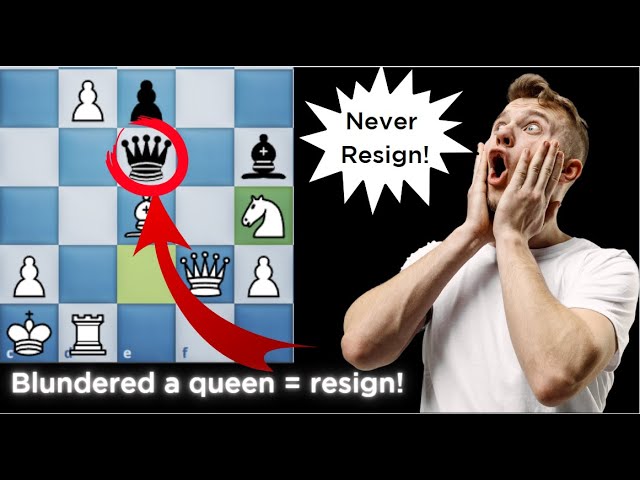 Black resigned, but could've gained a big advantage : r/chessbeginners