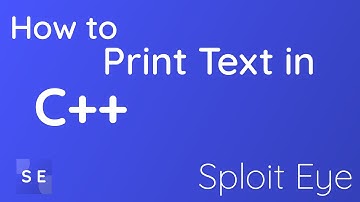How to Print Text in C++ - Sploit Eye