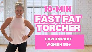 🔥 10 Min HIIT Workout for Women Over 50  Burn Fat Fast with Dumbbells & Low Impact Cardio