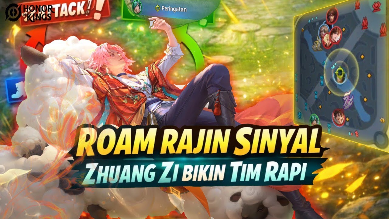 HOK • Roam Rajin Sinyal, Tim Jadi Rapi | Zhuang Zi Solo Rank