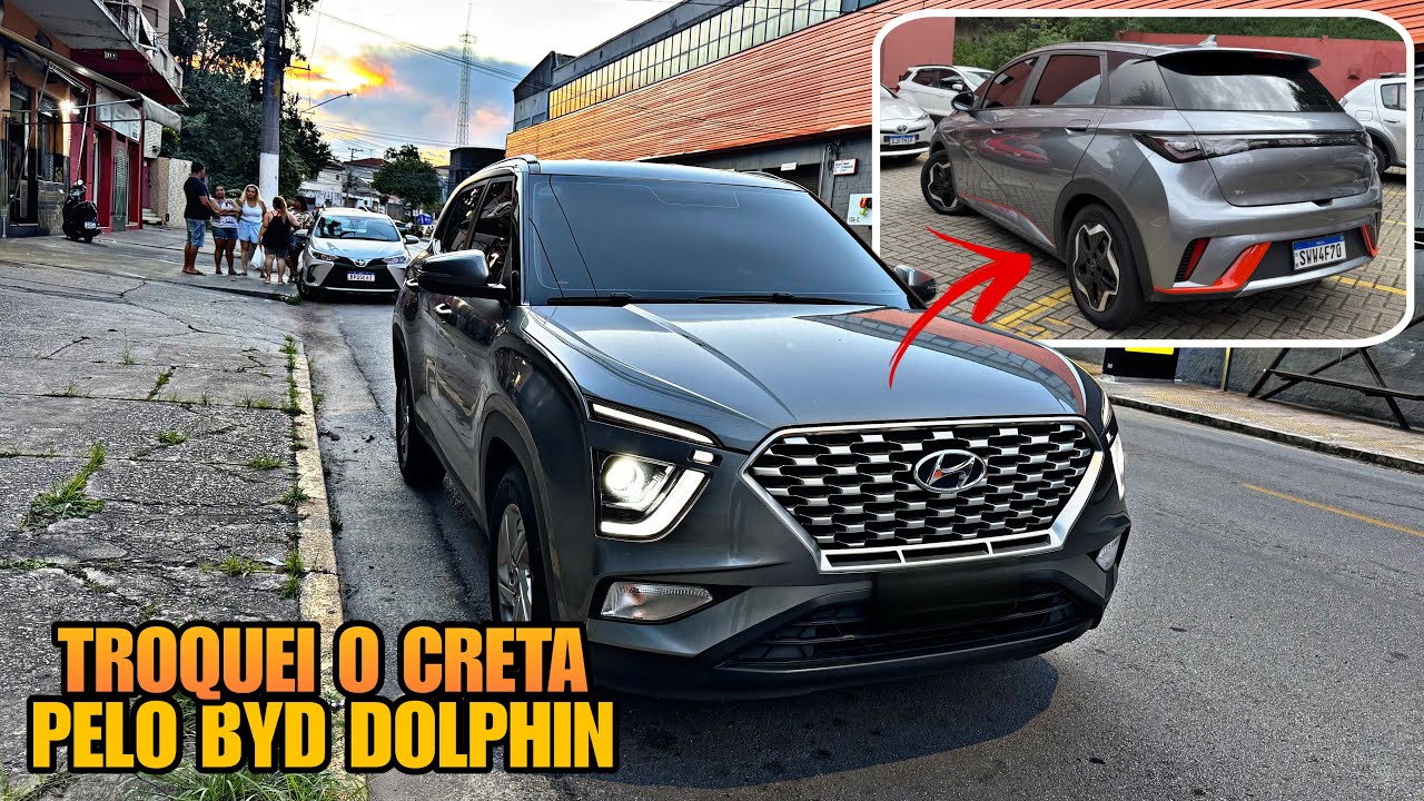 Troquei o Creta num ￼BYD Dolphin 2023 ✅