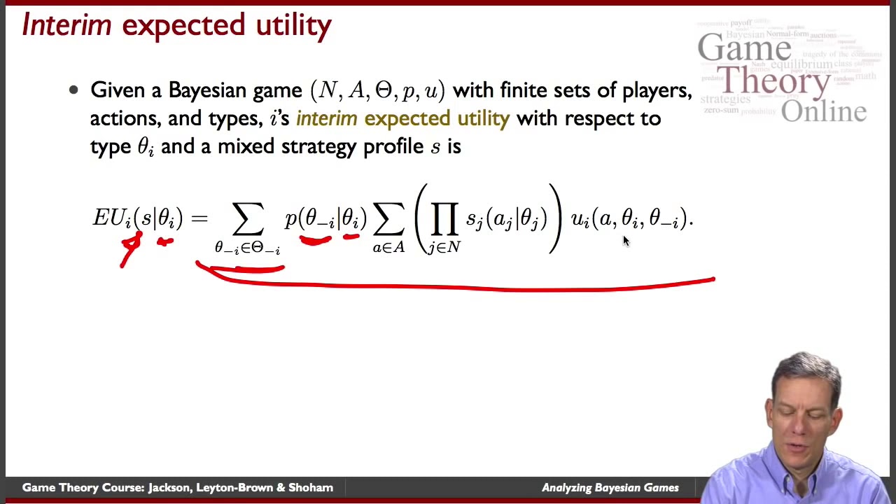 Game Theory 6 04 Analyzing Bayesian Games - YouTube